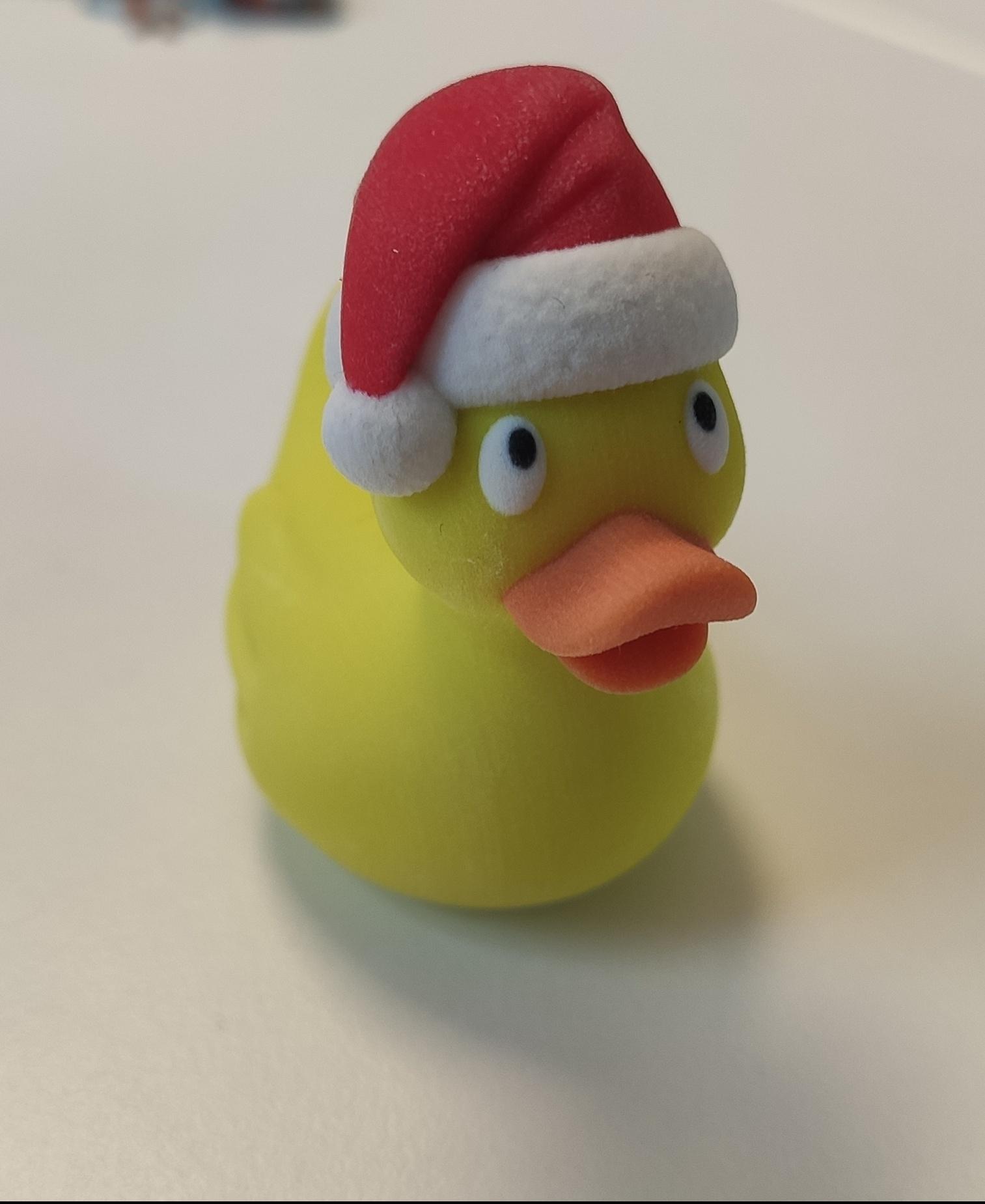 Santa Rubber Ducky - Printed on Stratasys Polyjet - 3d model