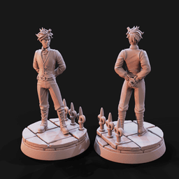 Gentleman Artificer | Inventor with Human, Elf and Tiefling Options 3d model