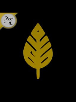 Simple Leaf Symbol - 2D Art 3d model