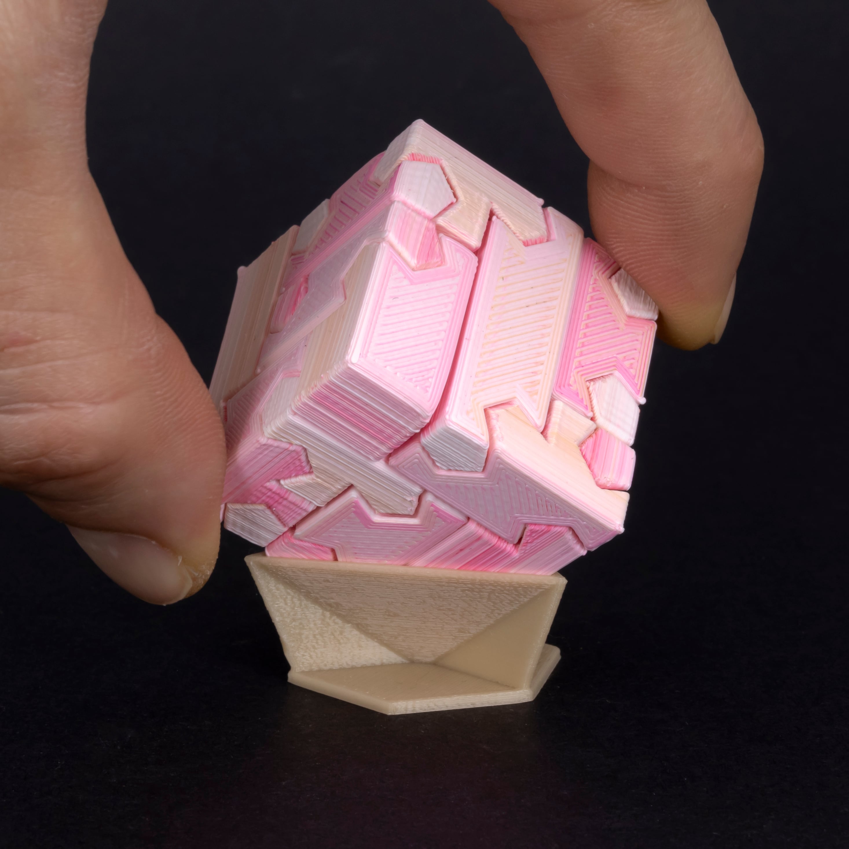 Tsugite Cube 3x3 Puzzle (Version B) 3d model