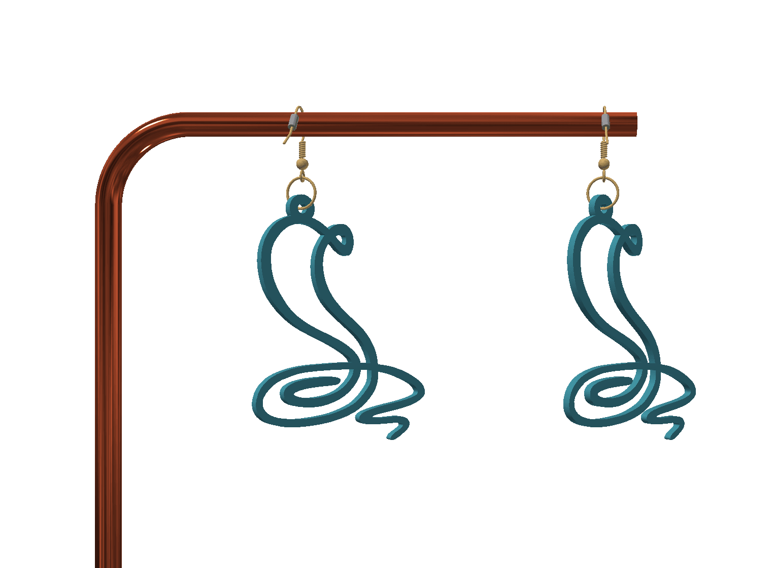Cute keychain / earrings 3d model