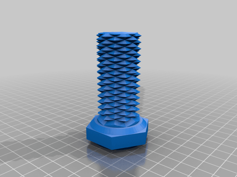 Two Way Hex Bolt 3d model