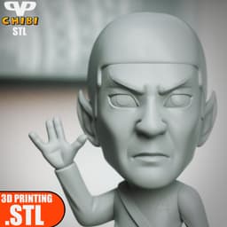 Spock Chibi STL for 3D Printing ChibiSTL 3DXM 3d model