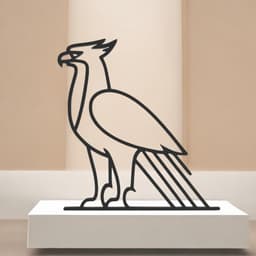 Griffin Line Art - Desktop Line Art 3d model