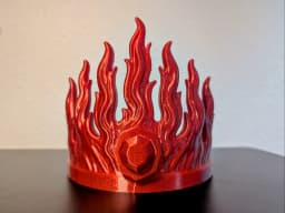 Flame Crown Fantasy Prop – Fire Crown Display or Costume Piece 3d model