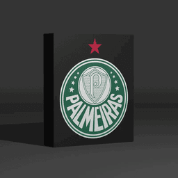 LED Illuminated Palmeiras Crest Plaque - Easy 3D Print Model (3MF) 3d model
