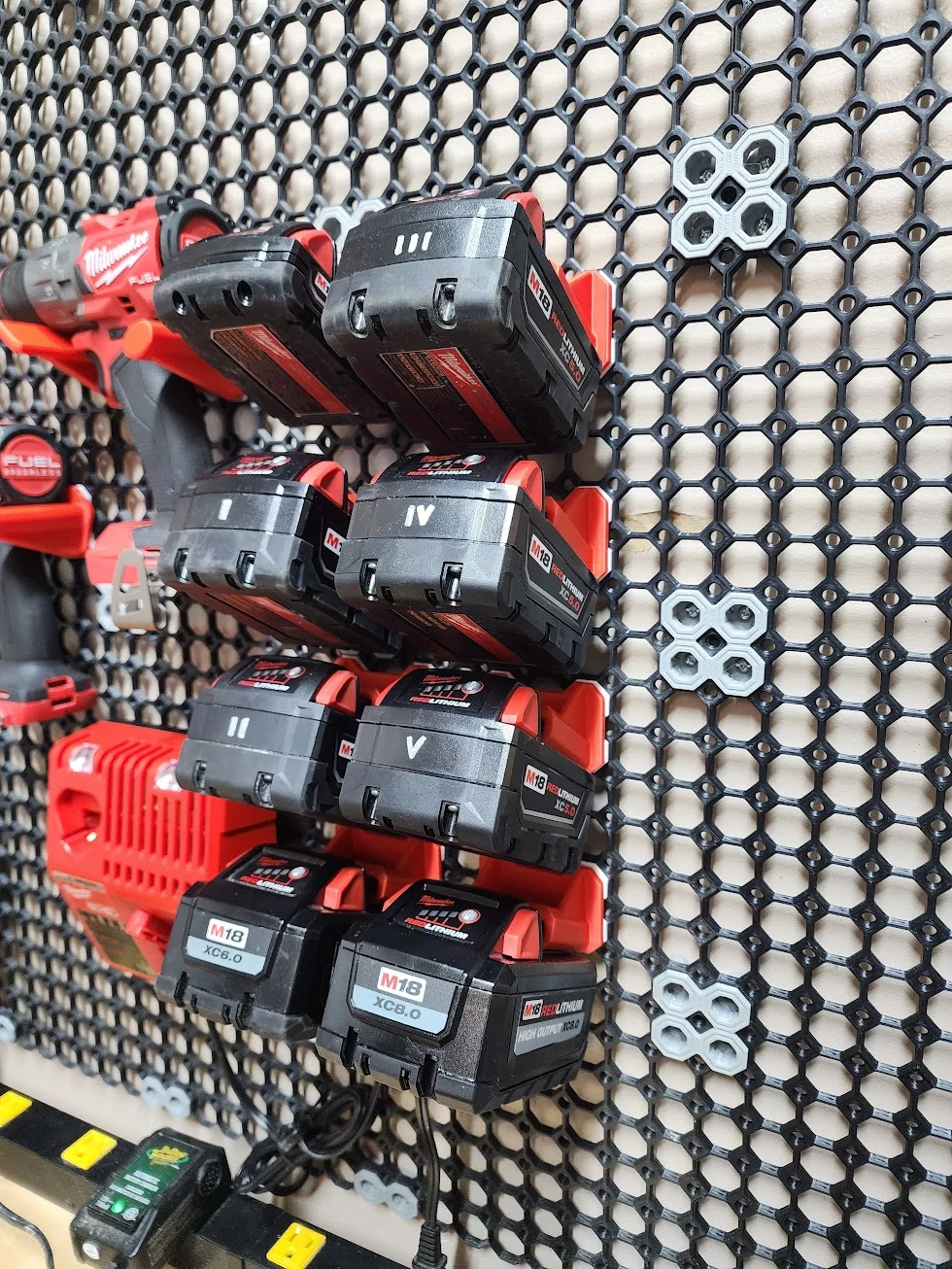 Multiboard M18 Milwaukee Battery Holder 3d model