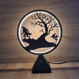 Ring LED Lamp - Set 9 - 10 interchangeable faces 3d model