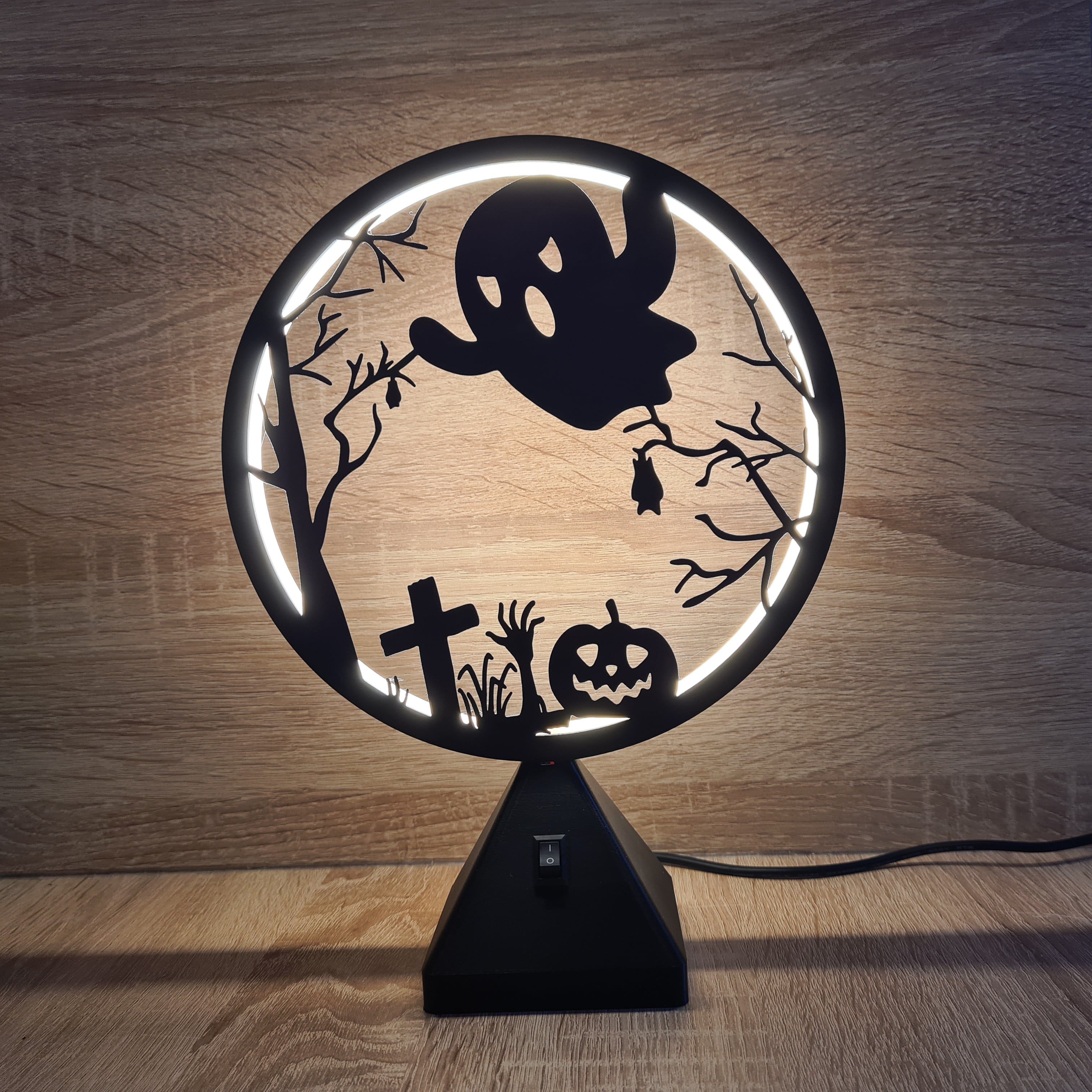 Ring LED Lamp - Set 9 - 10 interchangeable faces 3d model