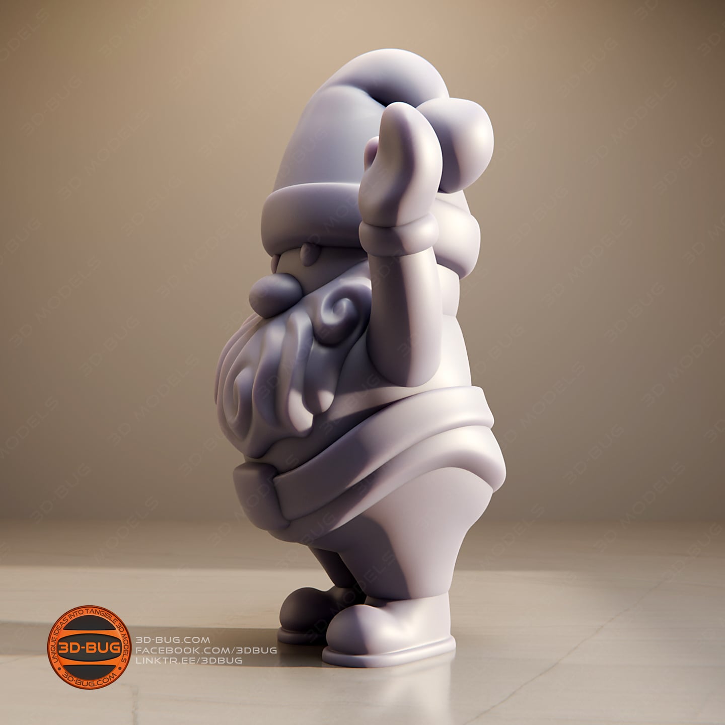Stylized Santa 3d model