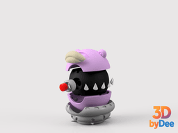 Slowbro (Mega) Poke Ball 3d model