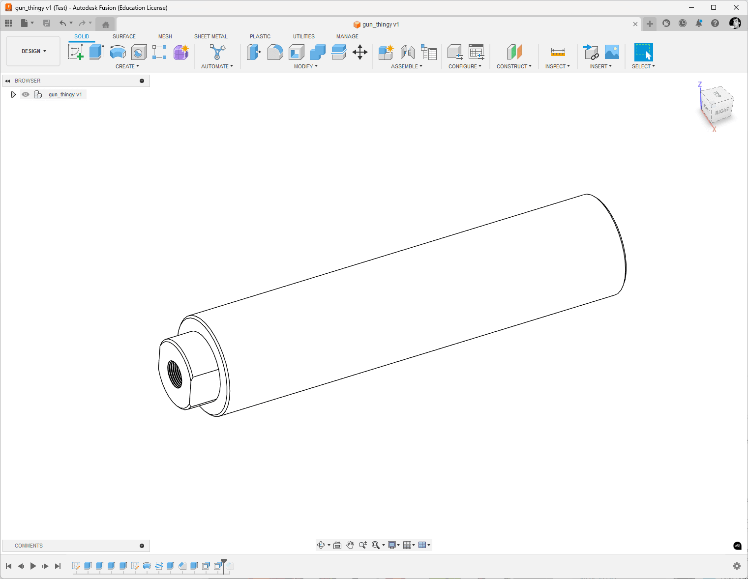 Airsoft supressor 3d model