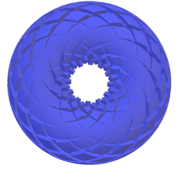 Rodin Coil FluxGroove .STL | 7 inch 180mm. x 84mm. Diameter Coil | iToroid Vortex Wave Field 3d model