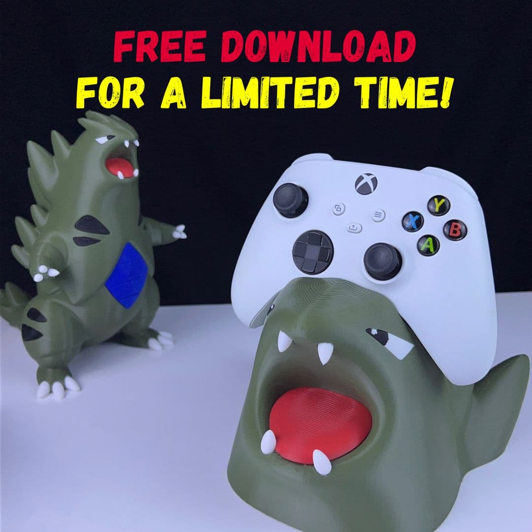 Tyranitar Controller Holder - Multipart 3d model