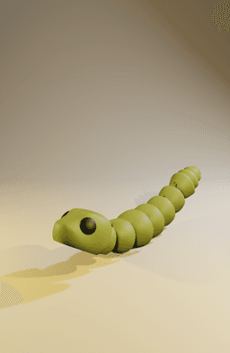 Snick - Articulated Snake Snap-Flex Fidget (Tight Joints) 3d model