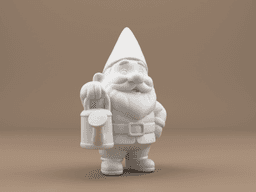 Cute Garden Gnome with Watering Can – Chubby 3D Printable Figurine 3d model