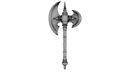 Iron Crescent Halberd 3d model