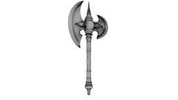 Iron Crescent Halberd 3d model