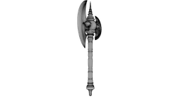 Iron Crescent Halberd 3d model
