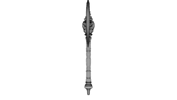 Iron Crescent Halberd 3d model