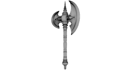 Iron Crescent Halberd 3d model