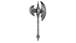 Iron Crescent Halberd 3d model