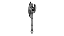 Iron Crescent Halberd 3d model