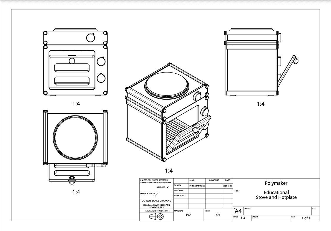 Pretend Play- Hot Plate 3d model