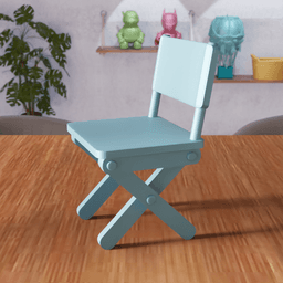 Folding Chair - Modern Furniture Series 3d model