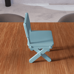 Folding Chair - Modern Furniture Series 3d model