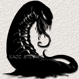 sandworm wall art sand worm wall decor venom demon decoration 3d model