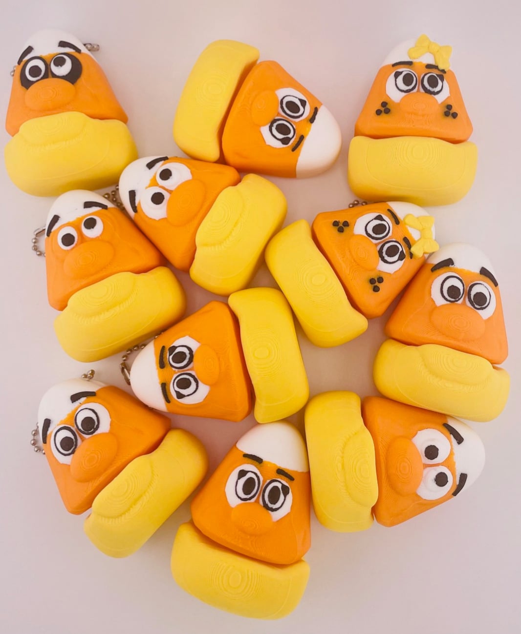 Candy Corn Mini Flexi & Key Chain Set 3d model