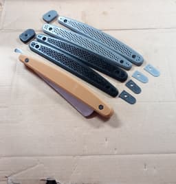 Replacement Straight Razor Handle Kit 3d model