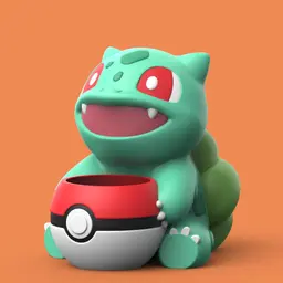 Planters Bulbasaur (Easy Print No Supports) 3d model