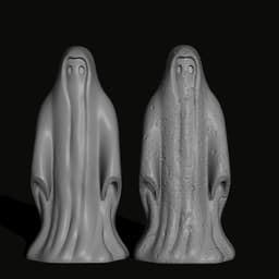 Cute Ghost Set G2 (EASY PRINT) 3d model