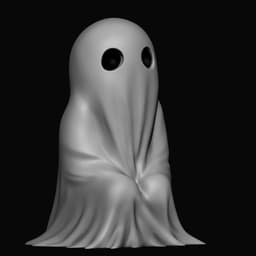 Cute Ghost Set G2 (EASY PRINT) 3d model