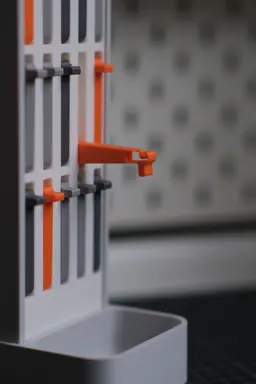 HookForm Modular Rotating Hook Display System – Customizable Wall-Mount Rack for Collectibles & Desk 3d model