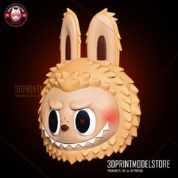 Labubu The Monster Cosplay Mask, Anime, Props, Halloween 3d model