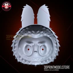 Labubu The Monster Cosplay Mask, Anime, Props, Halloween 3d model