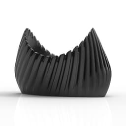 FLUTED RIBBED PLANTER POT 3d model