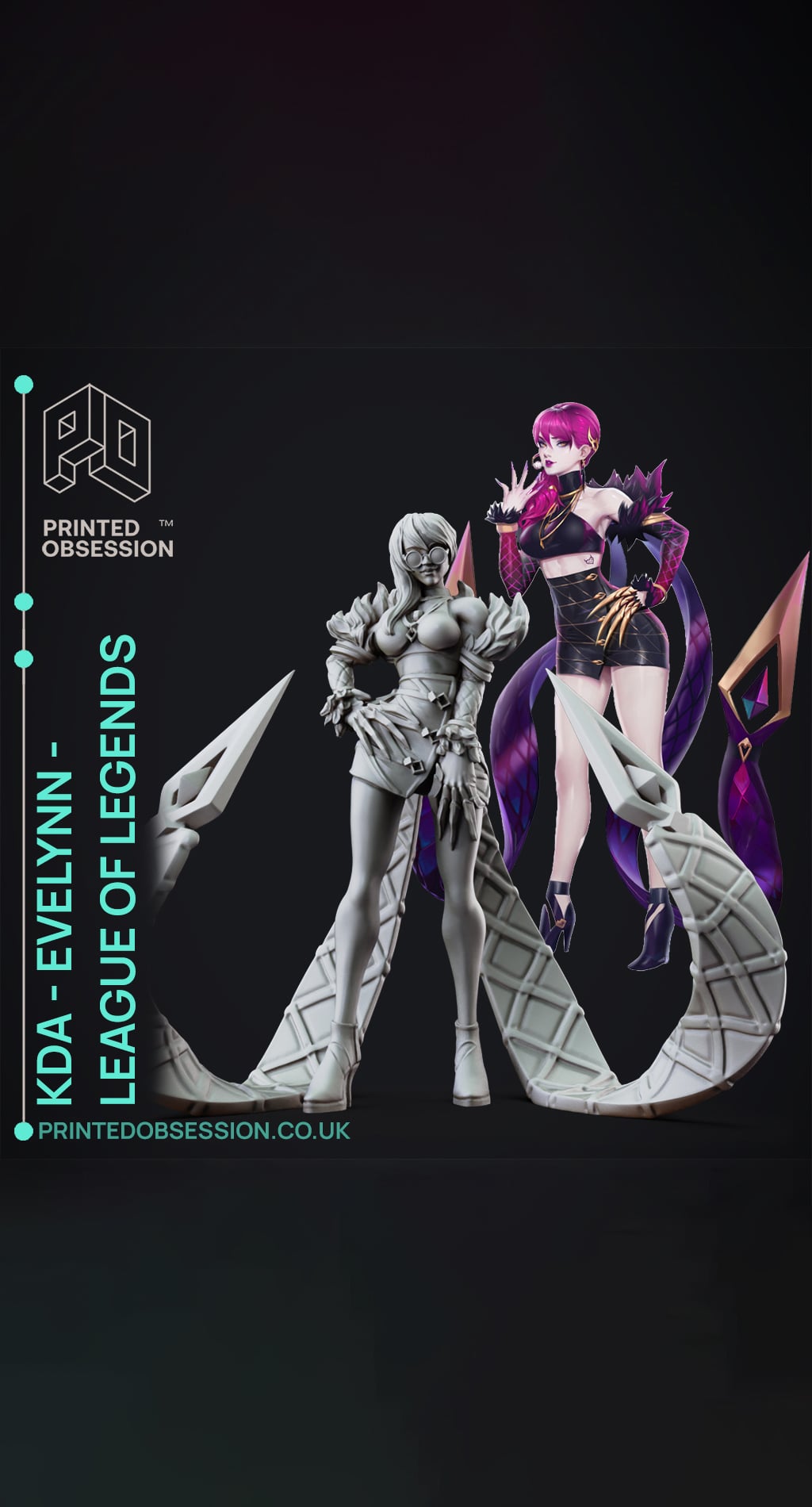 Evelynn - KDA - League of Legends - Fanart Model 3d model