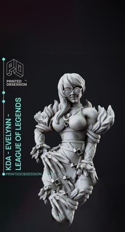 Evelynn - KDA - League of Legends - Fanart Model 3d model