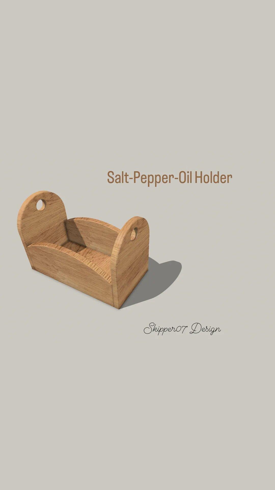 Salt-Pepper-Oil Holder 2.0.stl 3d model