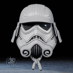 Star Wars Samurai Storm Trooper Helmet 3D Printer File STL 3d model