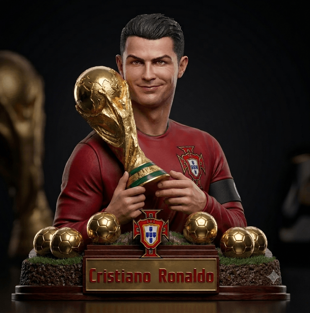 Cristiano Ronaldo 3D Scanning STL Printable 3d model