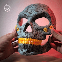 Catrina Skull Mask 3d model