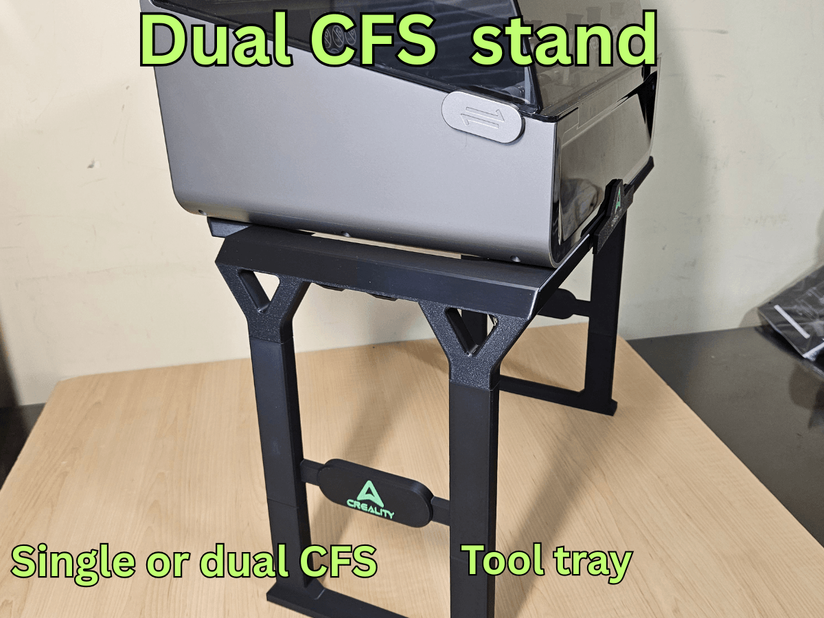 DUAL CREALITY CFS ROLL-OUT STAND 3d model
