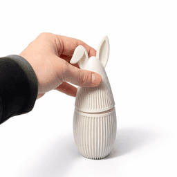 JAPANDI SURPRISE BUNNY - WITH SCREW MECHANISM / SURPRISE EGG / CUTE EASTER GIFT / EASTER DECOR 3d model