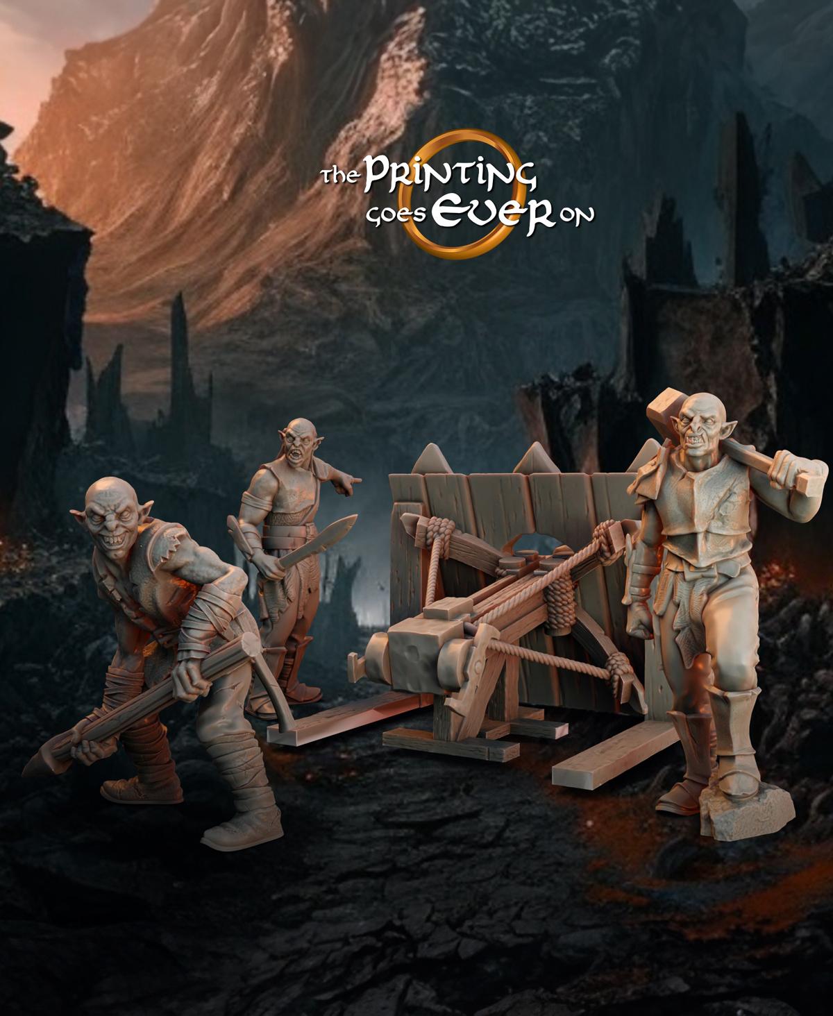 Orc Siege Crew with Siege Crossbow 3d model