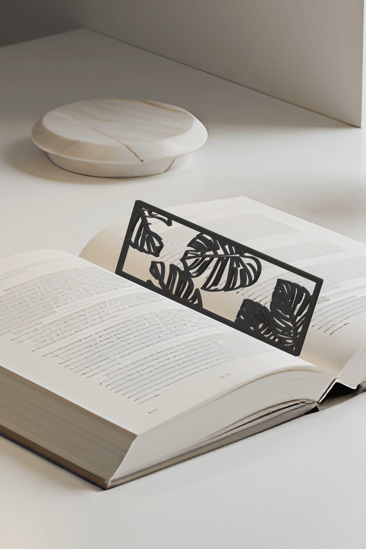 Leaf Bookmark, Gift Idea 3d model